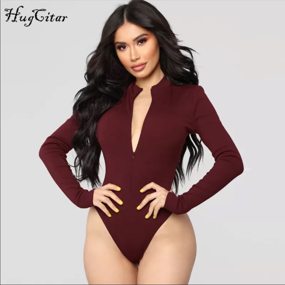 New burgundy bodysuit